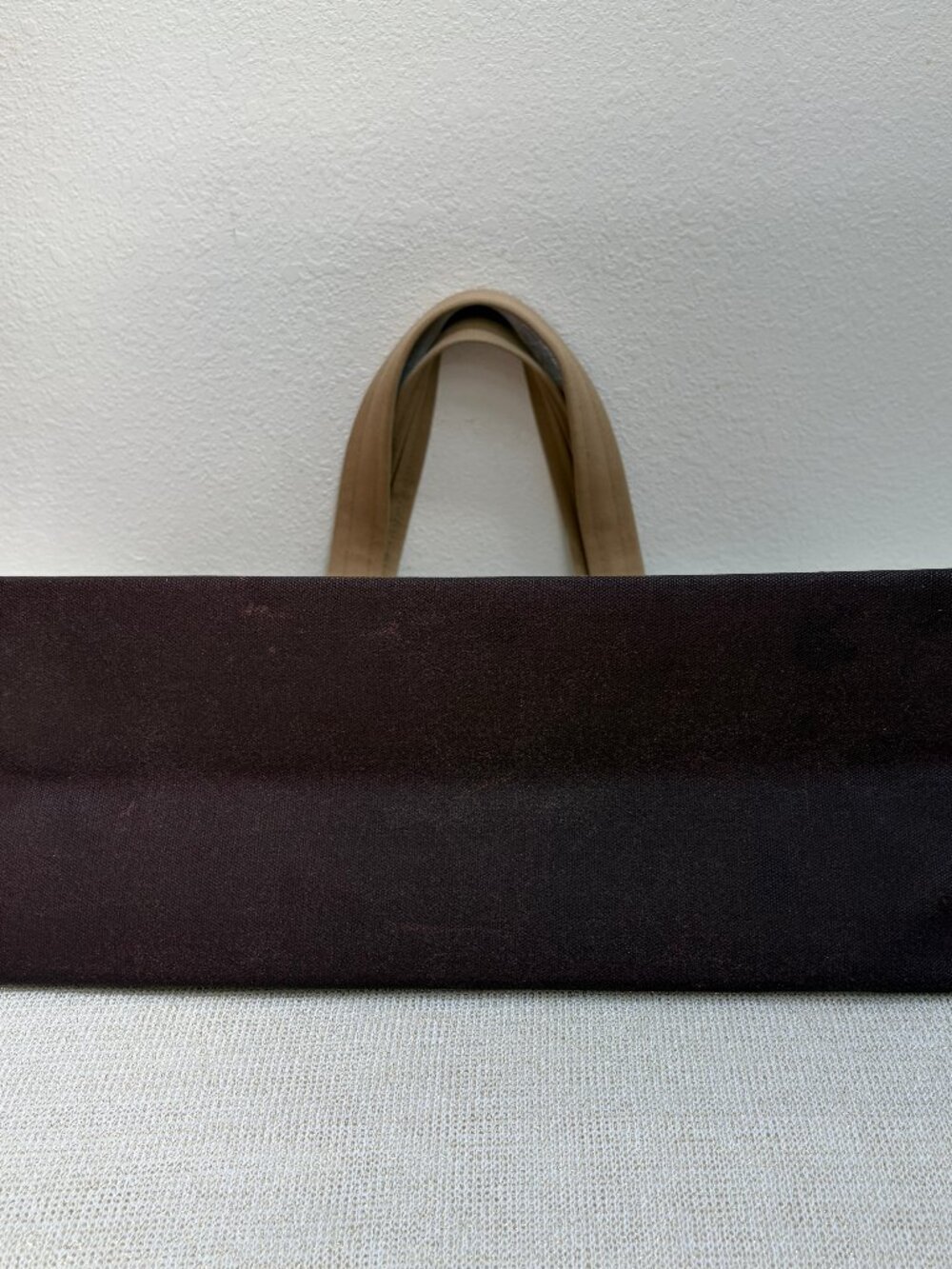 Vintage BONNIE CASHIN Tote for D Klein, tan + brown canvas, very rare, 1977, GVC - Picture 4 of 16